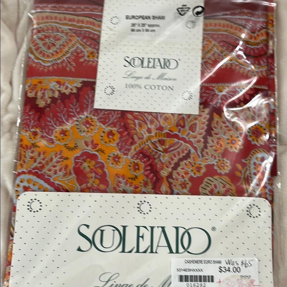 Soleiado Red and Orange European Sham